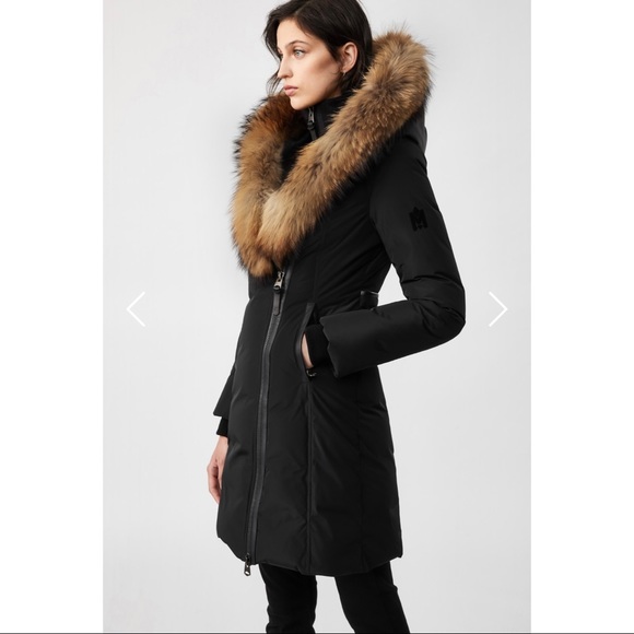 Mackage Kay Parka - XS Grey with Fur Trim - Picture 3 of 7